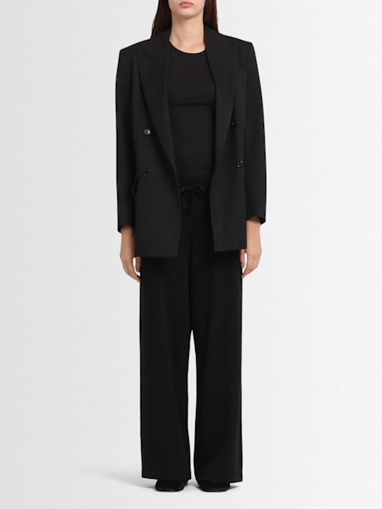 Annagreta: Aurora wool knit pants - Black - women_1 | Luisa Via Roma