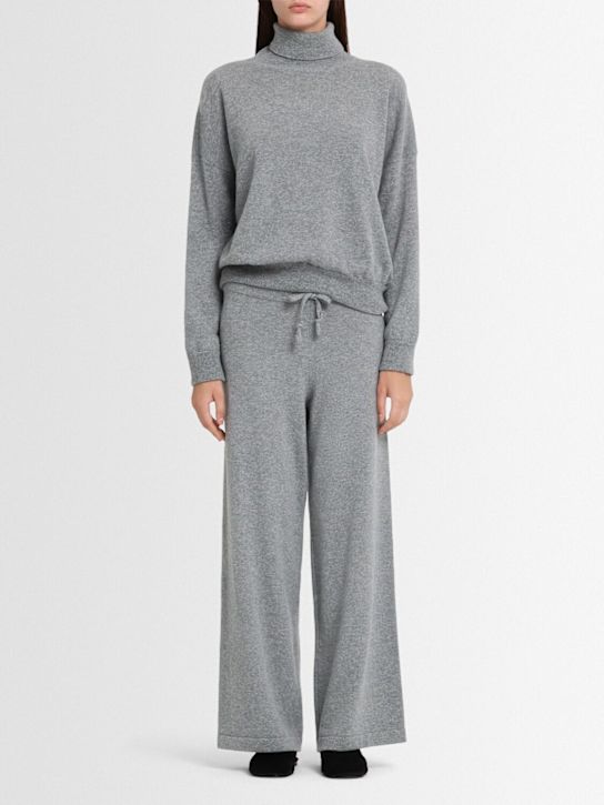 Annagreta: Aurora ウールニットパンツ - グレー - women_1 | Luisa Via Roma