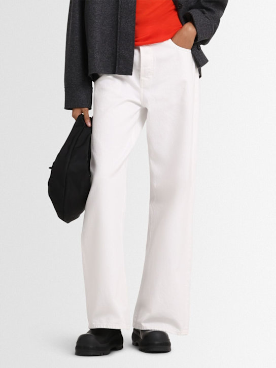 Jil Sander: Leather ankle boots - Black - women_1 | Luisa Via Roma