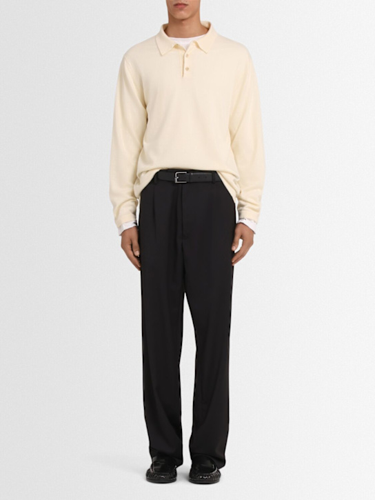 The Core: ウールニットポロ - ベージュ - men_1 | Luisa Via Roma