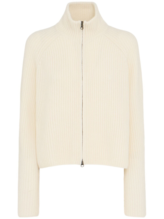 Lisa Yang: Sadie zip cardigan - women_0 | Luisa Via Roma