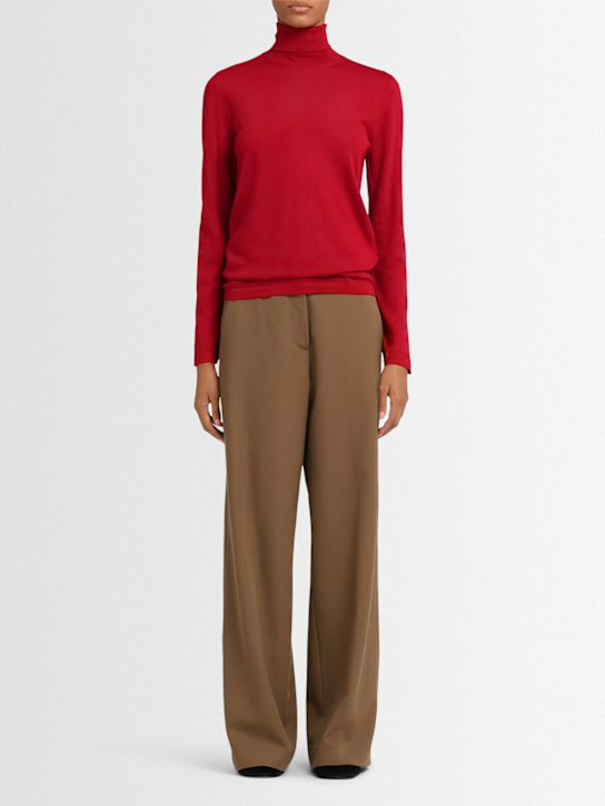 Annagreta: Cloe ウールニット タートルネックセーター - レッド - women_1 | Luisa Via Roma