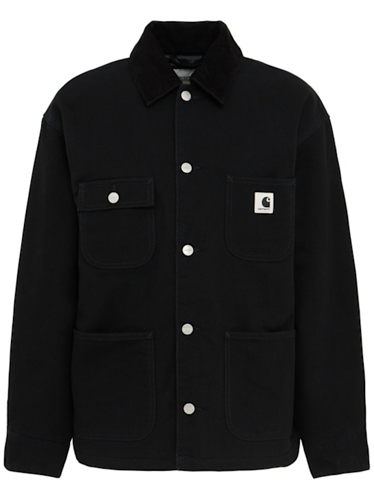 Carhartt WIP: OG Michigan organic cotton casual jacket - Black - women_0 | Luisa Via Roma