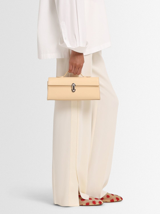 Proenza Schouler: 10mm Tee embroidered mesh flats - Nude / Red - women_1 | Luisa Via Roma