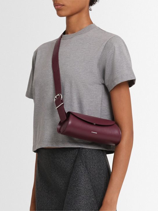Jil Sander: Mini Cannolo leather shoulder bag - women_1 | Luisa Via Roma