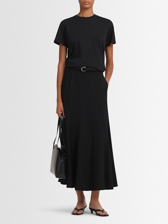 A.EMERY: Lilian wool knit long skirt - Black - women_1 | Luisa Via Roma