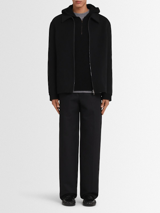 The Core: Wool blend jacket - Black - men_1 | Luisa Via Roma