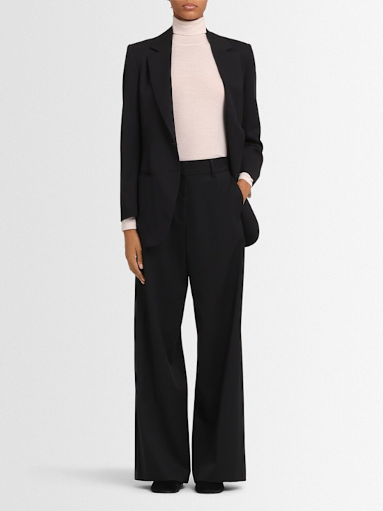 Annagreta: Amira wool twill pants - Black - women_1 | Luisa Via Roma