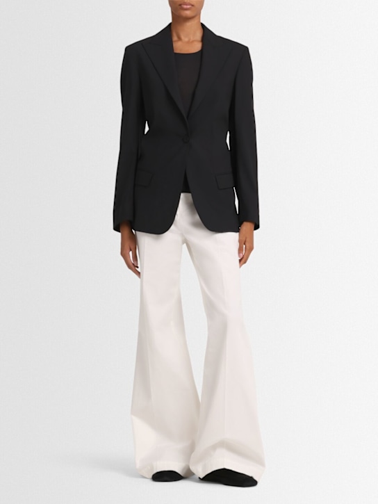 Fabiana Filippi: Wool blend blazer - Black - women_1 | Luisa Via Roma