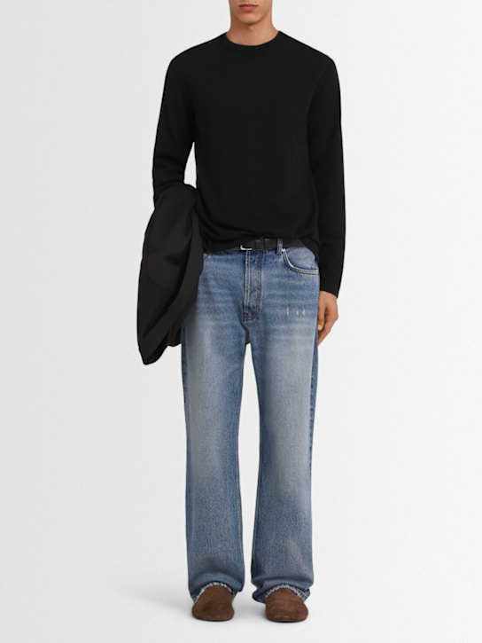 The Core: Sweater aus Wollstrick - Schwarz - men_1 | Luisa Via Roma