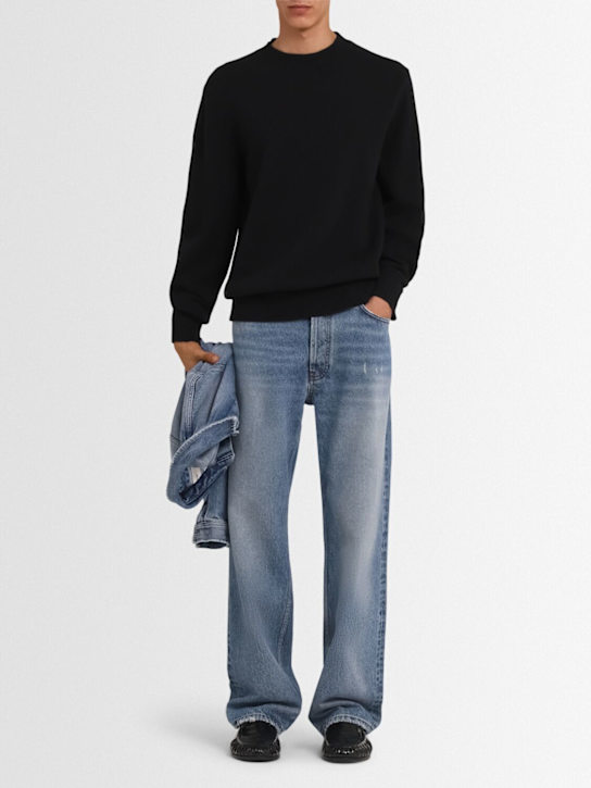 The Core: Pullover aus Wollstrick - Schwarz - men_1 | Luisa Via Roma