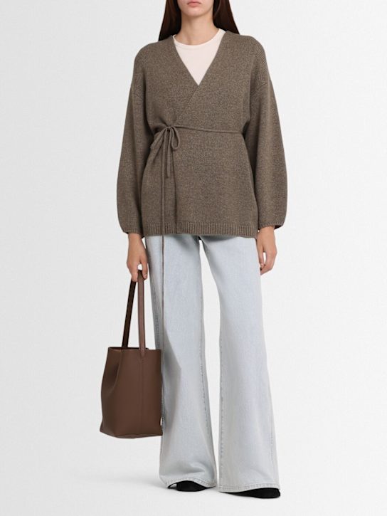 Lisa Yang: Laurina knit wrap cardigan - women_1 | Luisa Via Roma