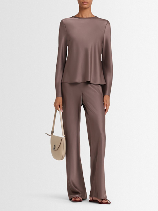 A.EMERY: Arden long sleeve top - Brown - women_1 | Luisa Via Roma