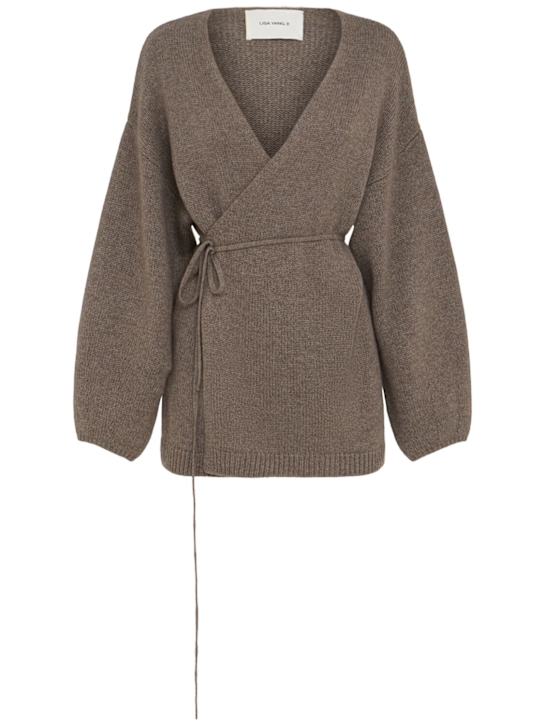 Lisa Yang: Laurina knit wrap cardigan - women_0 | Luisa Via Roma