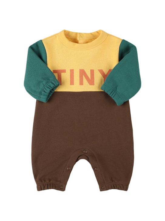 Tiny Cottons: Organic cotton terry romper - Multicolor - kids-boys_0 | Luisa Via Roma