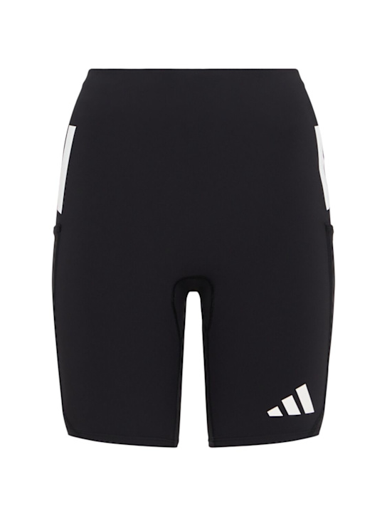 adidas Originals: Adizero bike shorts - ブラック - women_0 | Luisa Via Roma