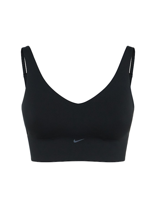 Nike: Top Alate supporto medio - Black/Cool Grey - women_0 | Luisa Via Roma