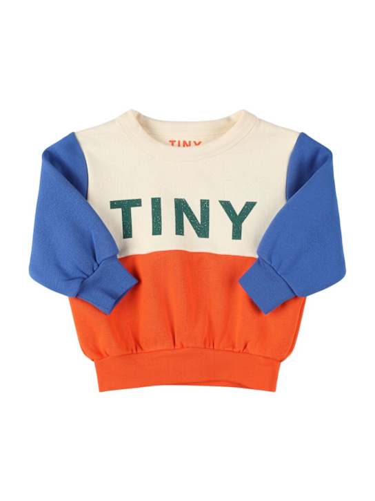 Tiny Cottons: Printed organic cotton sweatshirt - Multicolor - kids-boys_0 | Luisa Via Roma