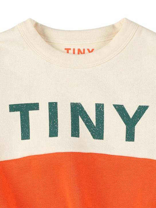 Tiny Cottons: Printed organic cotton sweatshirt - Multicolor - kids-boys_1 | Luisa Via Roma