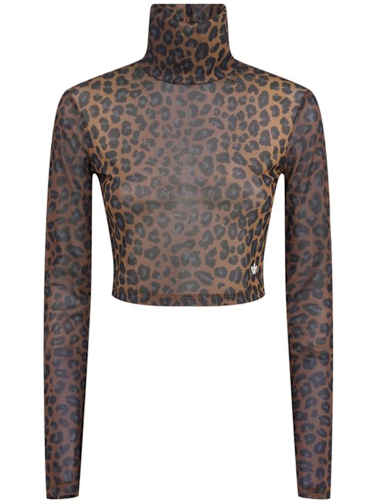 adidas Originals: Long sleeve crop t-shirt - women_0 | Luisa Via Roma