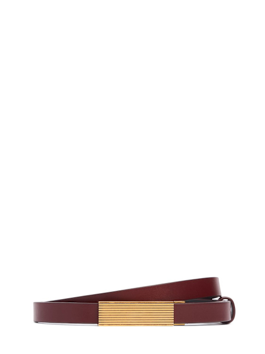 Khaite: Cinturón Empire 15mm - Oxblood - women_0 | Luisa Via Roma