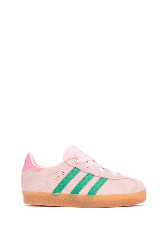 adidas Originals: Gazelle lace-up sneakers - Pink - kids-boys_0 | Luisa Via Roma
