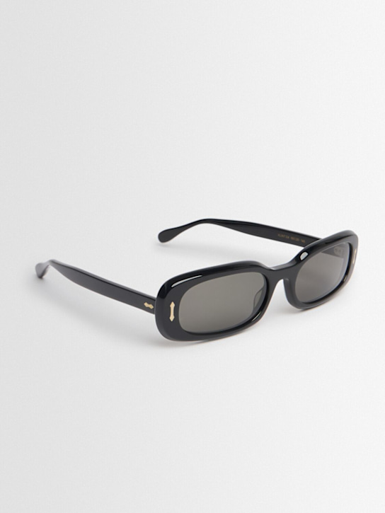 Delarge: Klint squared acetate sunglasses - Black/Grey - women_1 | Luisa Via Roma