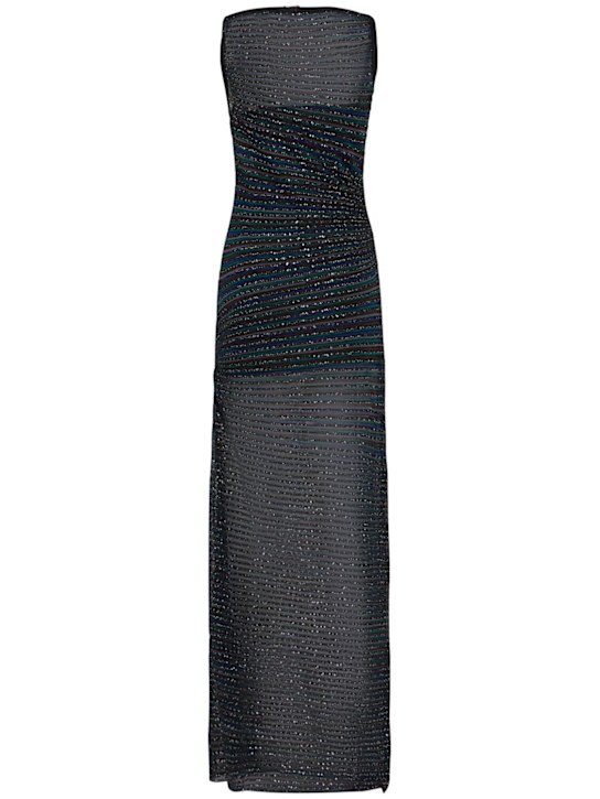 Missoni: Sequined sleeveless long dress - women_1 | Luisa Via Roma