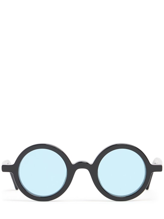 Delarge: Rongle II round sunglasses - Black/Blue - women_0 | Luisa Via Roma