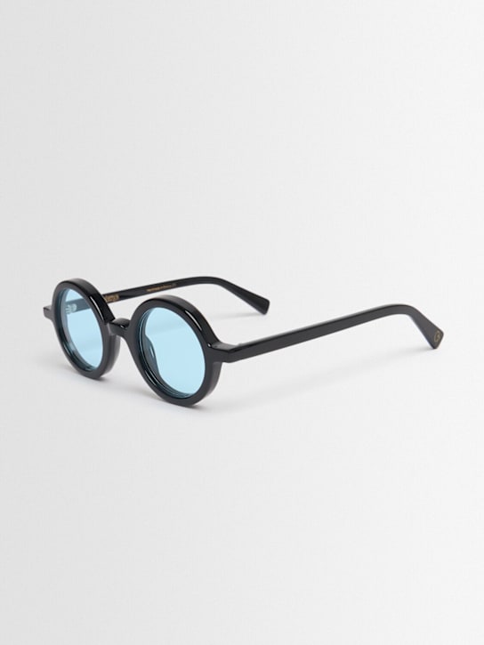 Delarge: Rongle II round sunglasses - Black/Blue - women_1 | Luisa Via Roma