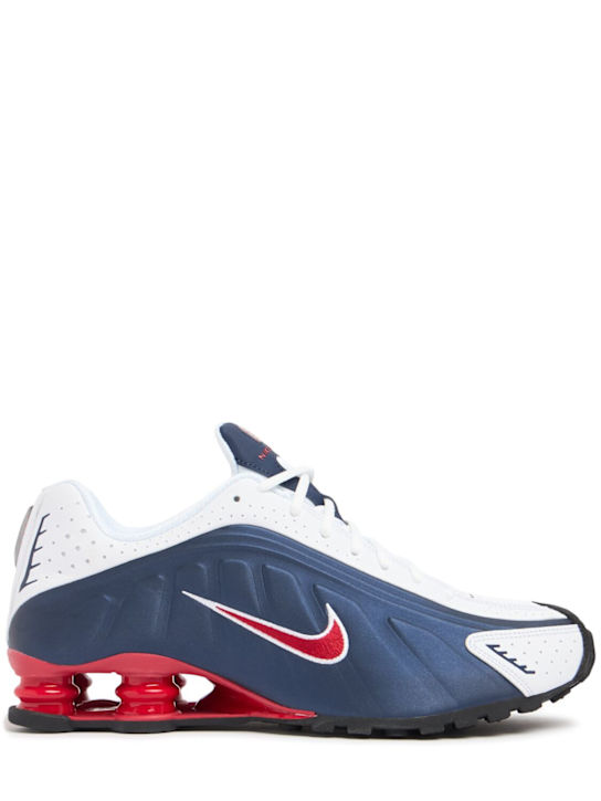 Nike: Sneakers "Shox R4" - Midnight Navy/G - men_0 | Luisa Via Roma