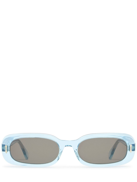 Delarge: Klint squared acetate sunglasses - Blue - women_0 | Luisa Via Roma