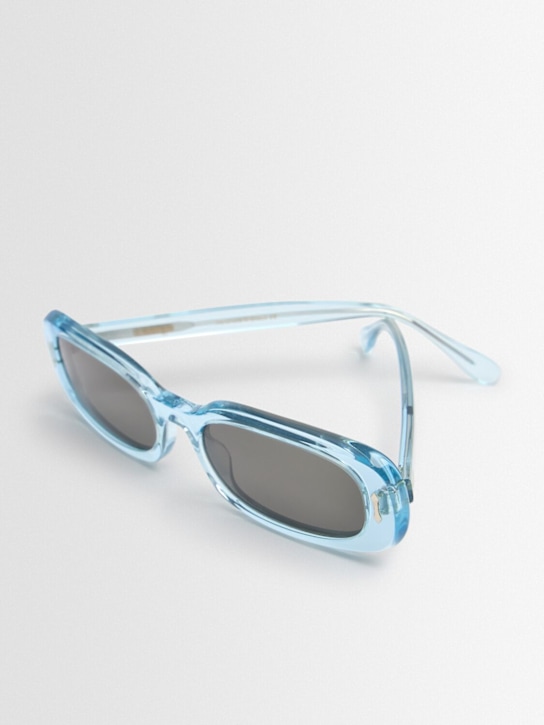 Delarge: Klint squared acetate sunglasses - Blue - women_1 | Luisa Via Roma