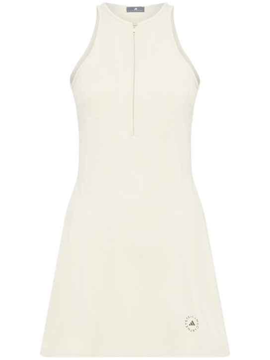 adidas By Stella McCartney: True Purpose tennis dress - Almond Milk - women_0 | Luisa Via Roma