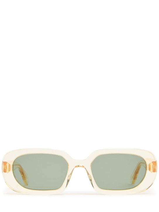 Delarge: Duncan round acetate sunglasses - Champagne - women_0 | Luisa Via Roma