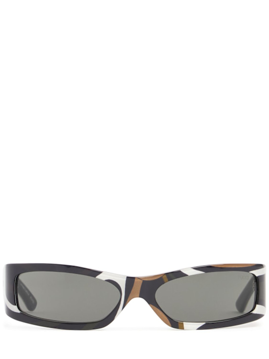 Pucci: Squared acetate sunglasses - Animal - women_0 | Luisa Via Roma