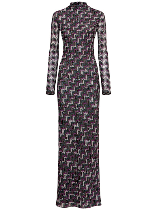 Missoni: Long sleeved long dress - women_0 | Luisa Via Roma