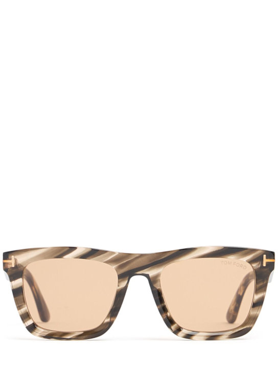 Tom Ford: Lelio squared acetate sunglasses - Havana/Brown - men_0 | Luisa Via Roma
