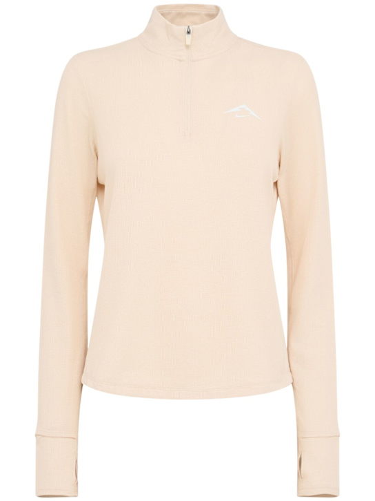 Nike: Dry-Fit-Sweatshirt für mittleres Layer - Pearl White/Sum - women_0 | Luisa Via Roma
