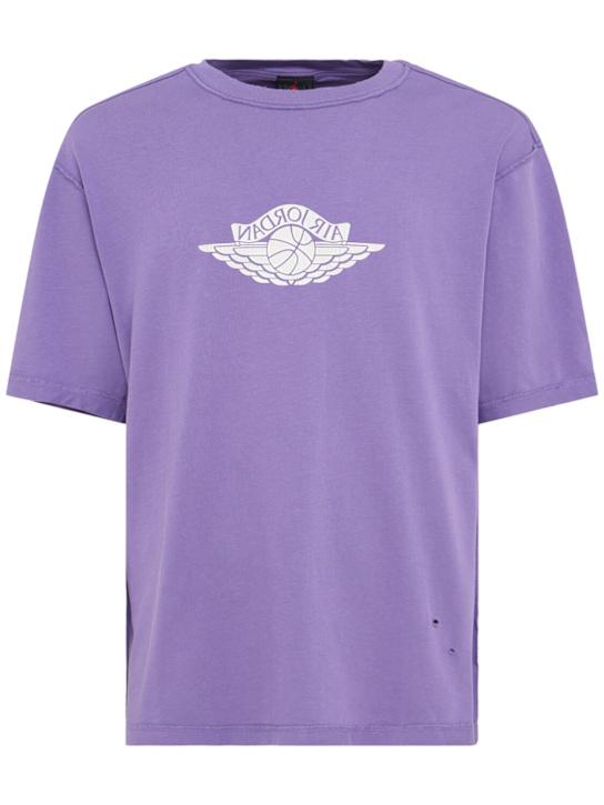 Jordan: Rare Air short sleeve t-shirt - Purple Earth/Sa - men_0 | Luisa Via Roma