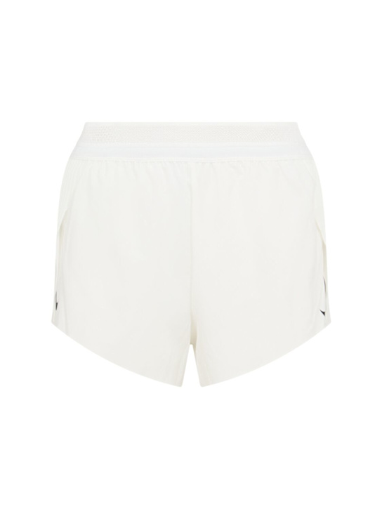 Nike: Shorts Aero Swift Dry Fit 3” - Bianco/Nero - women_0 | Luisa Via Roma