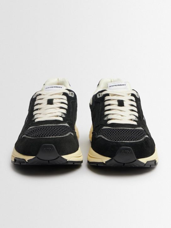 Autry: Hyperway low sneakers - Black/Silver - men_1 | Luisa Via Roma