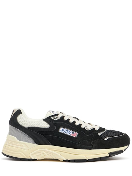 Autry: Hyperway low sneakers - Black/Silver - men_0 | Luisa Via Roma