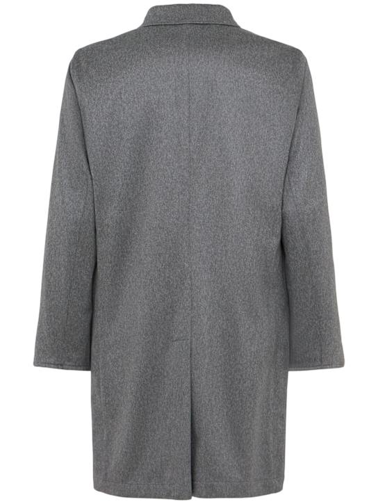 Kired: Peak cashmere coat - Grey - men_1 | Luisa Via Roma