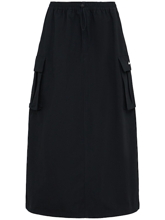 Nike: Long cargo skirt - Black/Sail - women_0 | Luisa Via Roma