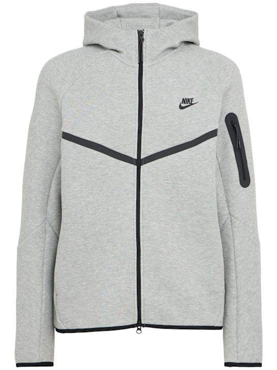 Nike: Sweatshirt aus Technostoff - Dk Grey Heather - men_0 | Luisa Via Roma