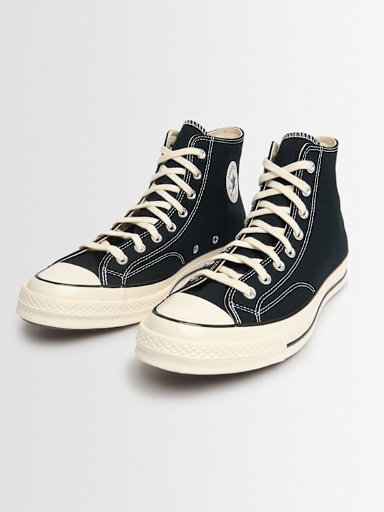Converse: Chuck 70 high top sneakers - Black/Egret - men_1 | Luisa Via Roma