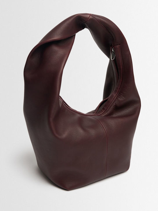 Maeden: Yela leather shoulder bag - Maroon - women_1 | Luisa Via Roma