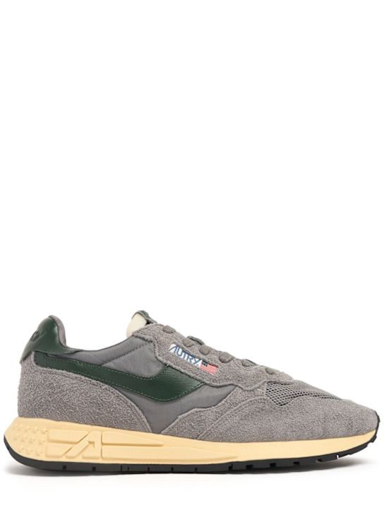 Autry: Reelwind low sneakers - Dark Grey/Green - men_0 | Luisa Via Roma