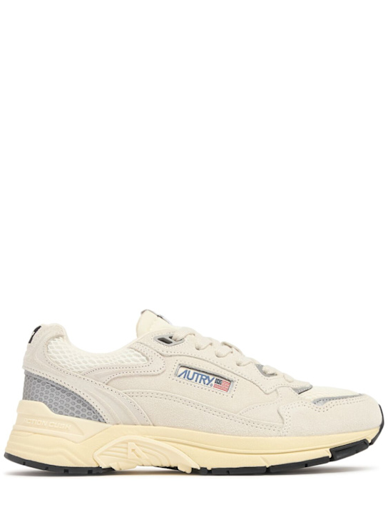 Autry: Hyperway low sneakers - Wht/Silv - women_0 | Luisa Via Roma